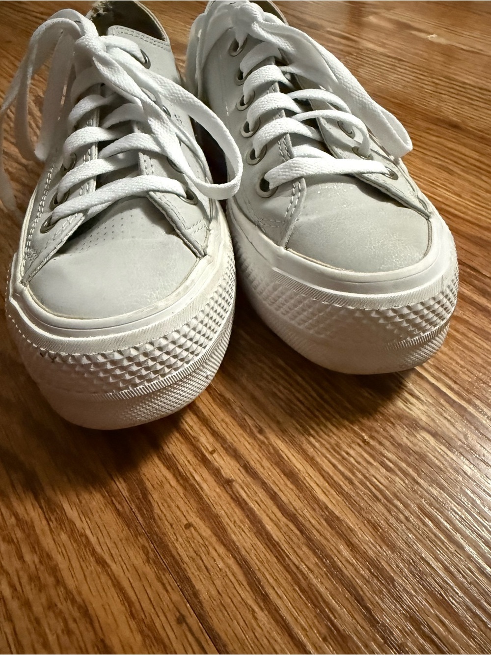 Chuck Taylor Converse All Star Lift Platform Shoes 569104C Photon Dust White 5.5 - Picture 4 of 11